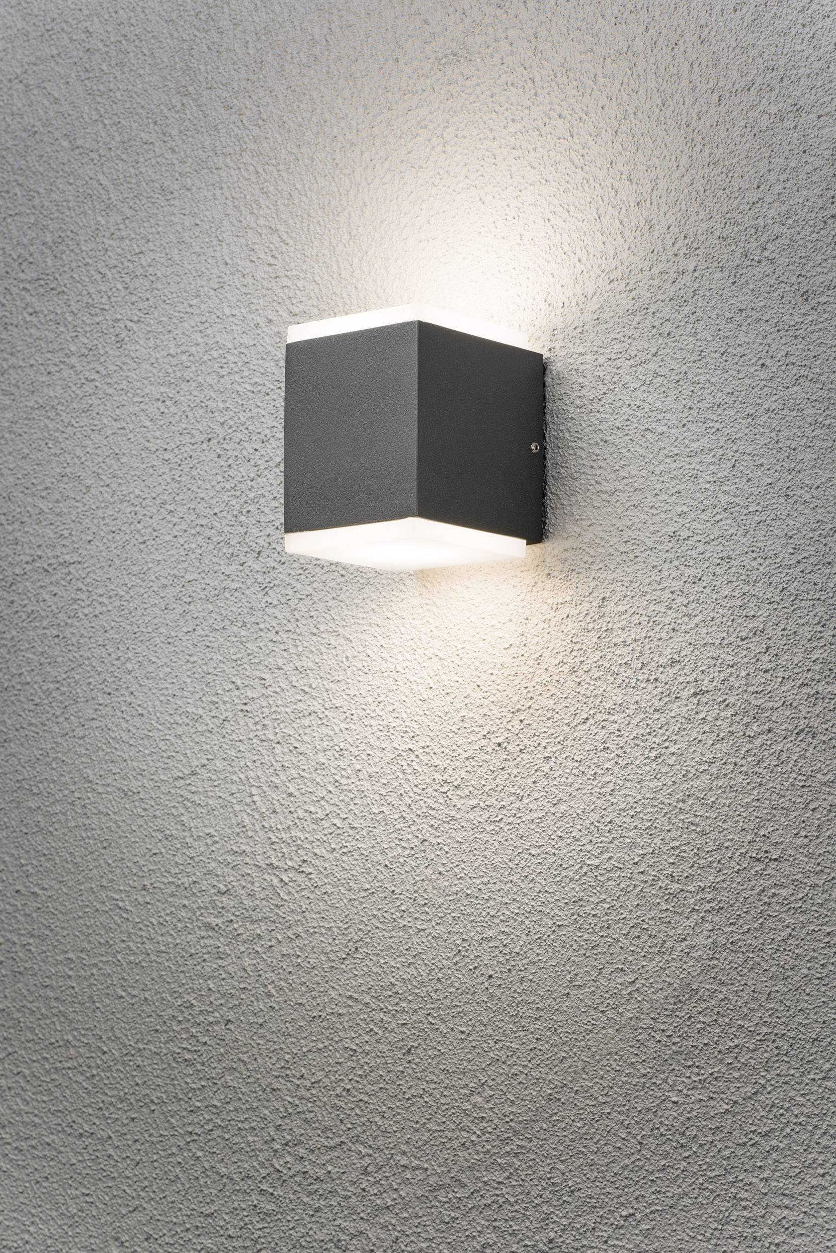 KONSTSMIDE LED-Außenwandleuchte 12 W Warm-Weiß Konstsmide Monza 7991-370 Anthrazit