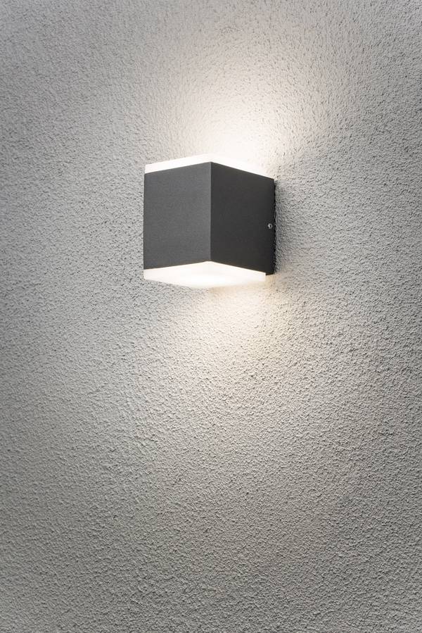 Konstsmide Monza 7991-370 LED-Außenwandleuchte EEK: F (A - G) LED LED fest eingebaut 12 W Anthrazit
