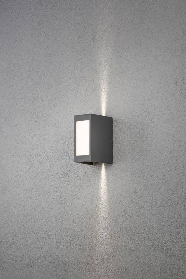 Konstsmide Cremona 7992-370 LED-Außenwandleuchte EEK: G (A - G) LED LED fest eingebaut 24 W Anthrazit