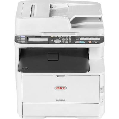OKI MC363dn Farblaser Multifunktionsdrucker  A4 Drucker, Scanner, Kopierer, Fax LAN, Duplex, Duplex-ADF