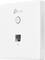 Weiße TP-Link Netzwerk-Wanddose mit WLAN-Symbol, LAN-Port unten und TP-Link-Logo oben. Sie dient der Netzwerkverbindung.