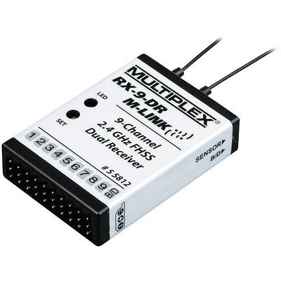 Multiplex RX-9-DR M-LINK 9-Kanal Empfänger 2,4 GHz Stecksystem Uni (Graupner / JR / Futaba)