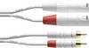 Cordial CFU 1,5 MC-SNOW Audio Adapterkabel [2x XLR-Stecker - 2x Cinch-Stecker] 1.50 m Weiß