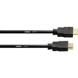 Image of Cordial HDMI Anschlusskabel HDMI-A Stecker, HDMI-A Stecker 10.00 m Schwarz CHDMI 10 vergoldete Steckkontakte HDMI-Kabel