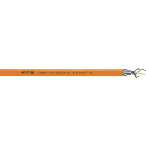 Thumbnail - Cordial CCAT 6A INST-ORANGE 100 FRNC Netzwerkkabel CAT 6a U/FTP 8 x 0.26 mm² Orange Meterware