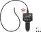 Endoskopkamera mit flexiblem Kabel und Bildschirm zeigt Live-Ansicht eines Motorraums. Zubehörteile liegen daneben.
