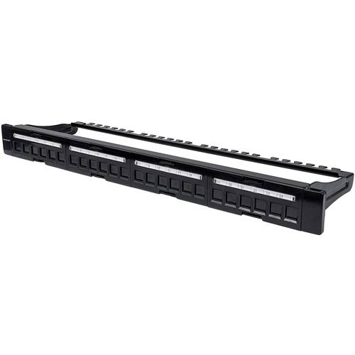 Intellinet 720427 24 Port Netzwerk-Patchpanel 483 mm (19) Unbestückt 1 HE Mehrfarbig Unbestückt