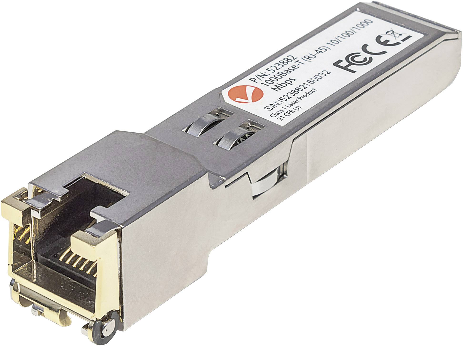 INTELLINET Gigabit SFP Mini-GBIC Transceiver 1000Base-T (RJ45) Single-Mode Port Reichweite bis zu 10