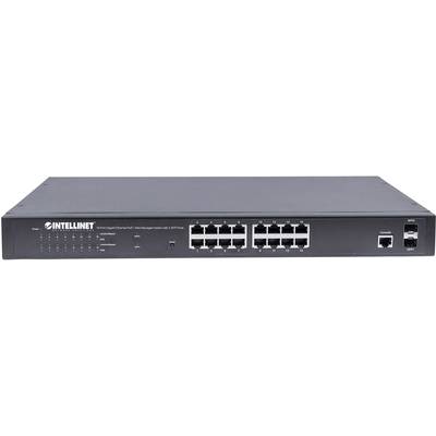 Intellinet 561341 19 Zoll Netzwerk-Switch  16 + 2 Port 1 GBit/s  