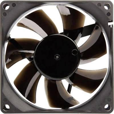 NoiseBlocker BlackSilent Pro P-P PC-Gehäuse-Lüfter Schwarz (B x H x T) 80 x 80 x 25 mm