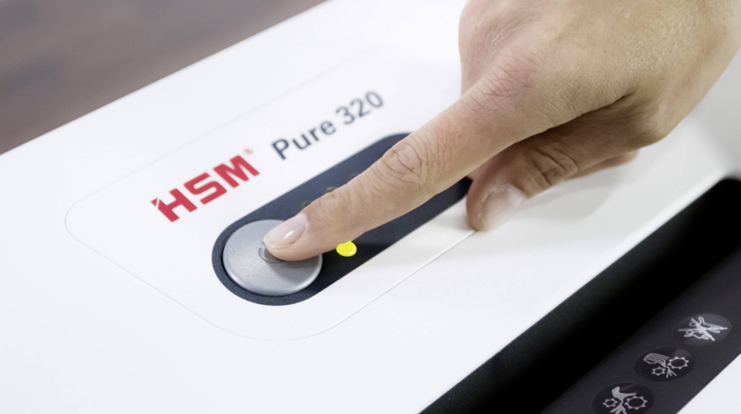 HSM Aktenvernichter PURE 320, Partikelschnitt: 3,9 x 30 mm-6