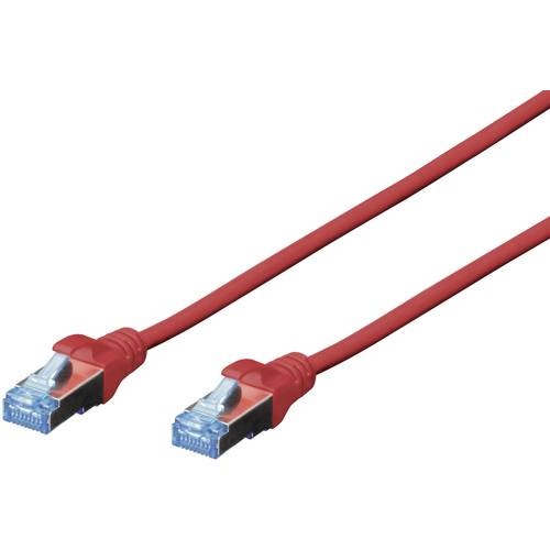 Digitus DK-1532-020/R RJ45 Netzwerkkabel, Patchkabel CAT 5e SF/UTP 2.00 m Rot verdrillte Paare 1 St.