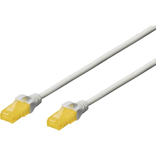 Digitus DK-1613-A-030 RJ45 Netzwerkkabel, Patchkabel CAT 6a U/UTP 3.00 m Grau Halogenfrei, verdrillte Paare 1 St.