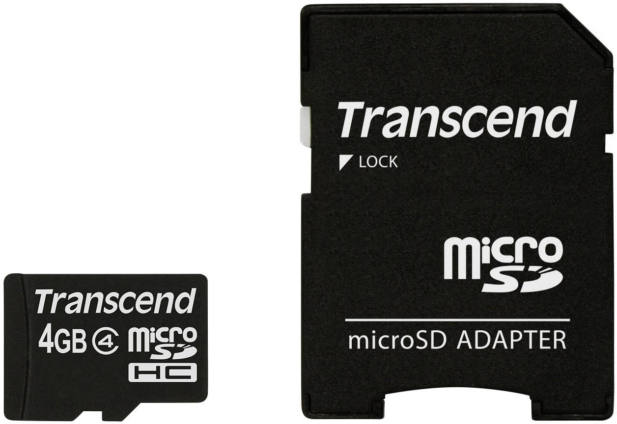 Transcend - Flash-Speicherkarte (microSDHC/SD-Adapter inbegriffen)-1