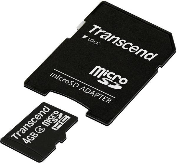 Transcend - Flash-Speicherkarte (microSDHC/SD-Adapter inbegriffen)