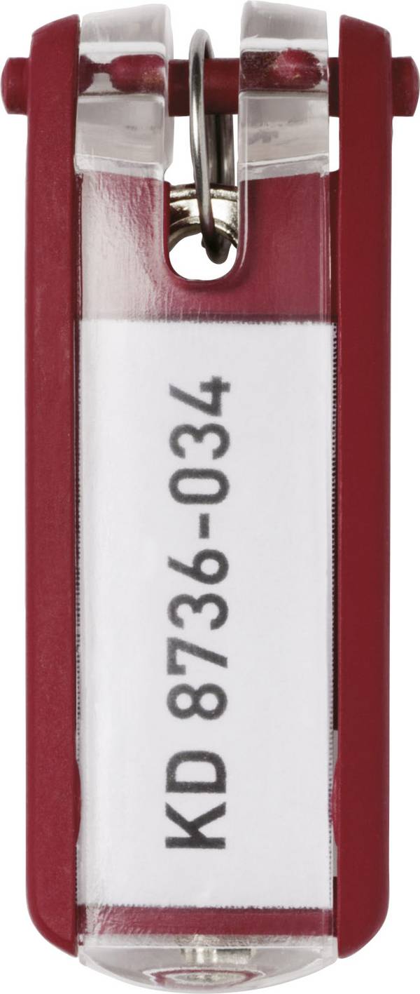 Durable Schlüsselanhänger 195703 Key Clip - 1957 Rot 6 St.