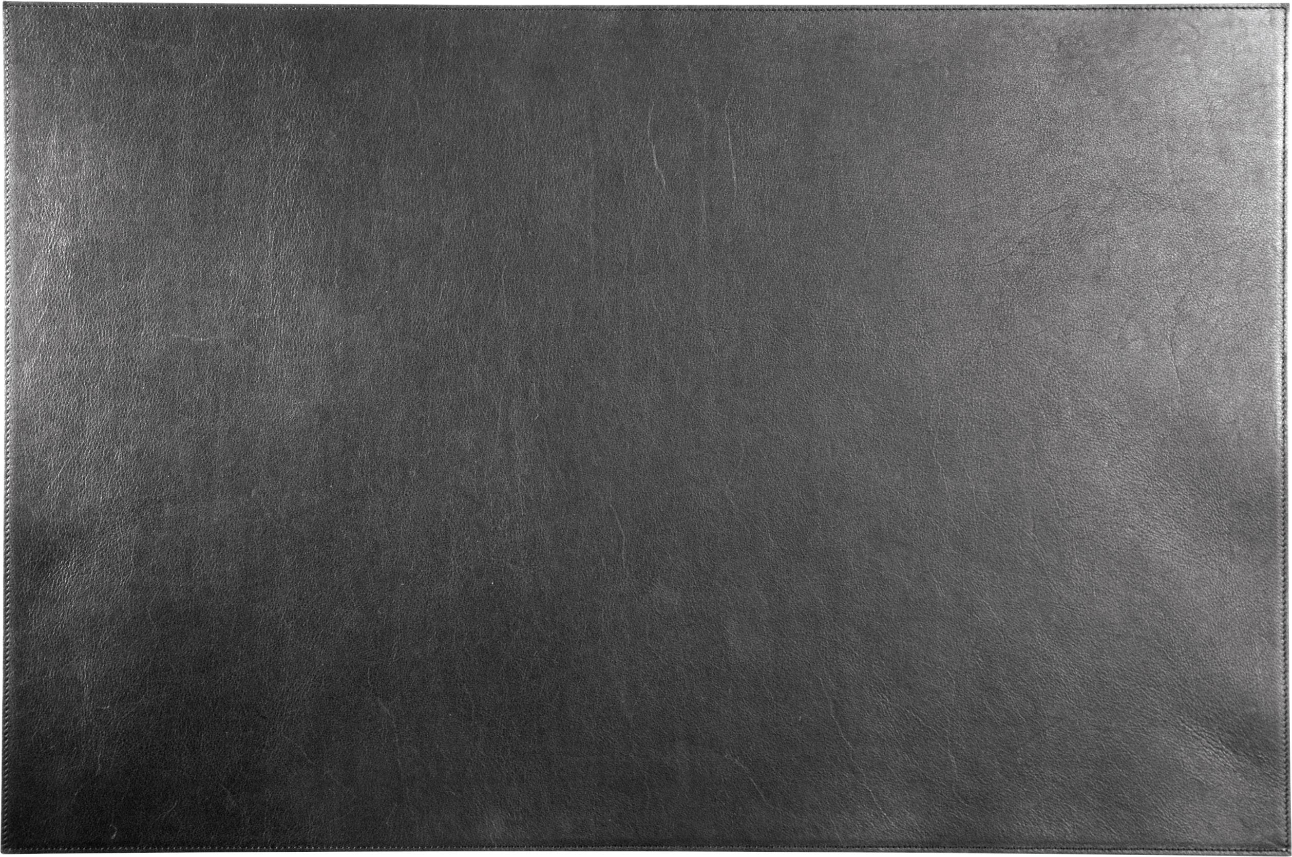 Eine schwarze, glatte Oberfläche, möglicherweise aus Leder oder Kunststoff, gleichmäßig strukturiert und glänzend.
