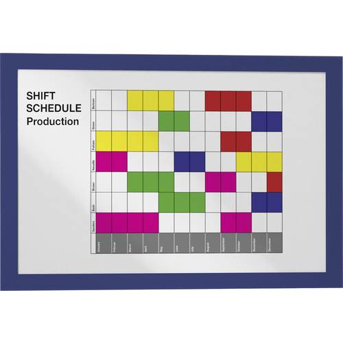 Durable 487207 DURAFRAME A4 - 4872 Info-Rahmen, selbstklebend DIN A4 Blau (B x H) 236 mm x 322 mm 2 St.