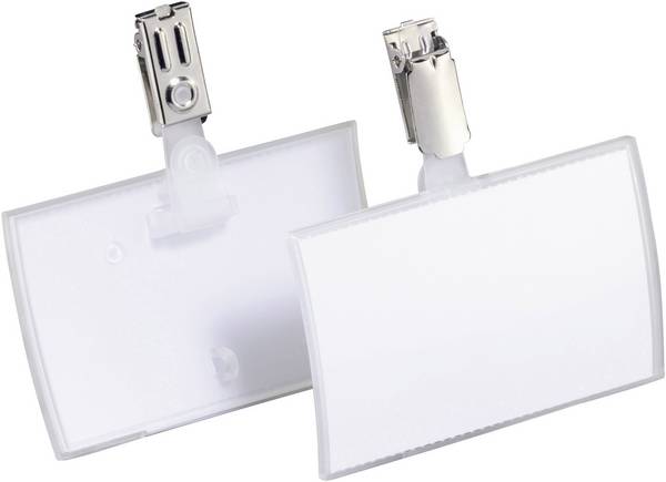 DURABLE CLICK FOLD - Namensschild - für 54 x 90 mm - Clip - durchsichtig (Packung mit 25)