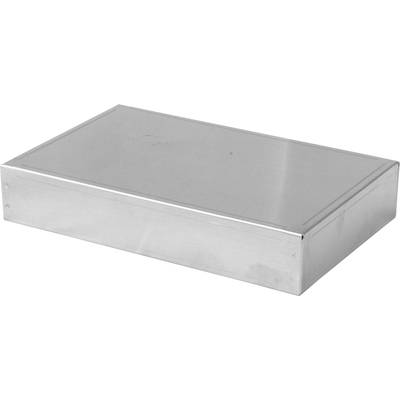 Metallkante einer rechtwinkligen silbernen Box.