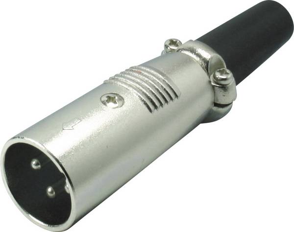Kash 55000 XLR-Steckverbinder Stecker, gerade Polzahl: 3 Silber 1 St.