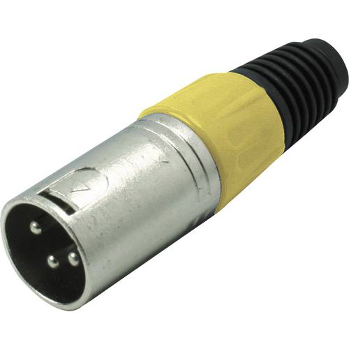 Thumbnail - Kash 55002-Y XLR-Steckverbinder Stecker, gerade Polzahl: 3 Gelb 1 St.