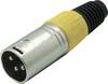 Kash 55002-Y XLR-Steckverbinder Stecker, gerade Polzahl: 3 Gelb 1 St.