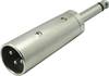 Kash XLR-Adapter XLR-Stecker - Klinkenstecker 6.35 mm Mono Polzahl:3 1 St.