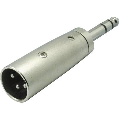 Metalladapter mit XLR auf 6,35 mm Klinkenstecker. Wird häufig in Audiogeräten für professionelle Audioverbindungen verwendet.