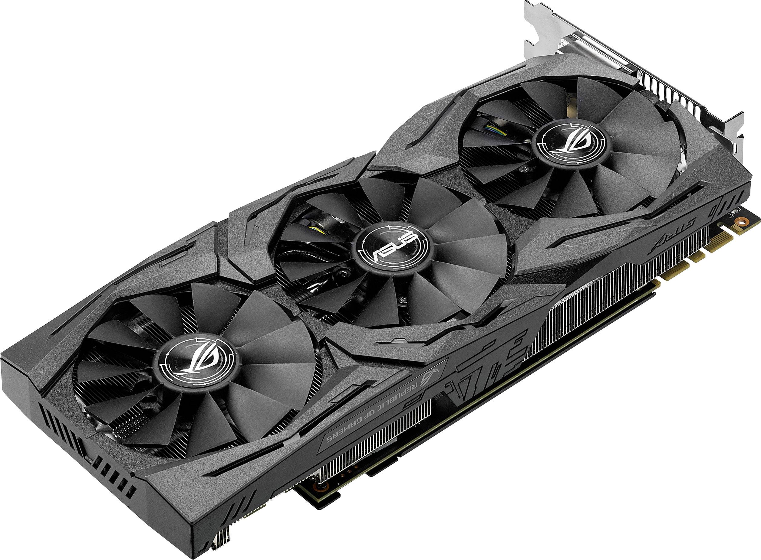 Asus Grafikkarte Nvidia GeForce GTX1060 Strix Overclocked 6 GB GDDR5-RAM PCIe x16 HDMI®, DVI, DisplayPort Übertaktet / O-2