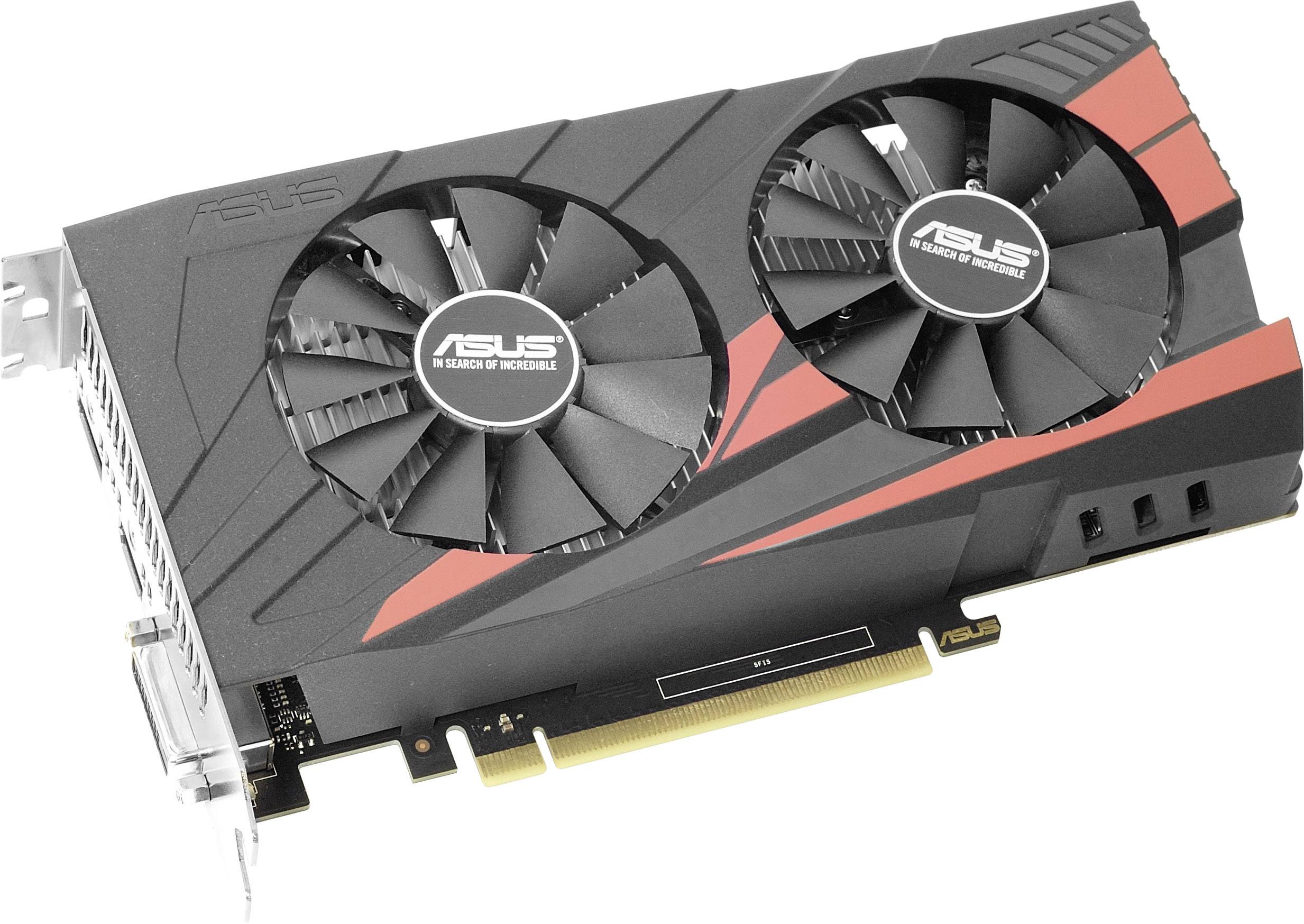 Asus Grafikkarte Nvidia GeForce GTX1050 Ti Expedition Overclocked 4 GB GDDR5-RAM PCIe x16 HDMI®, DVI, DisplayPort Überta-1