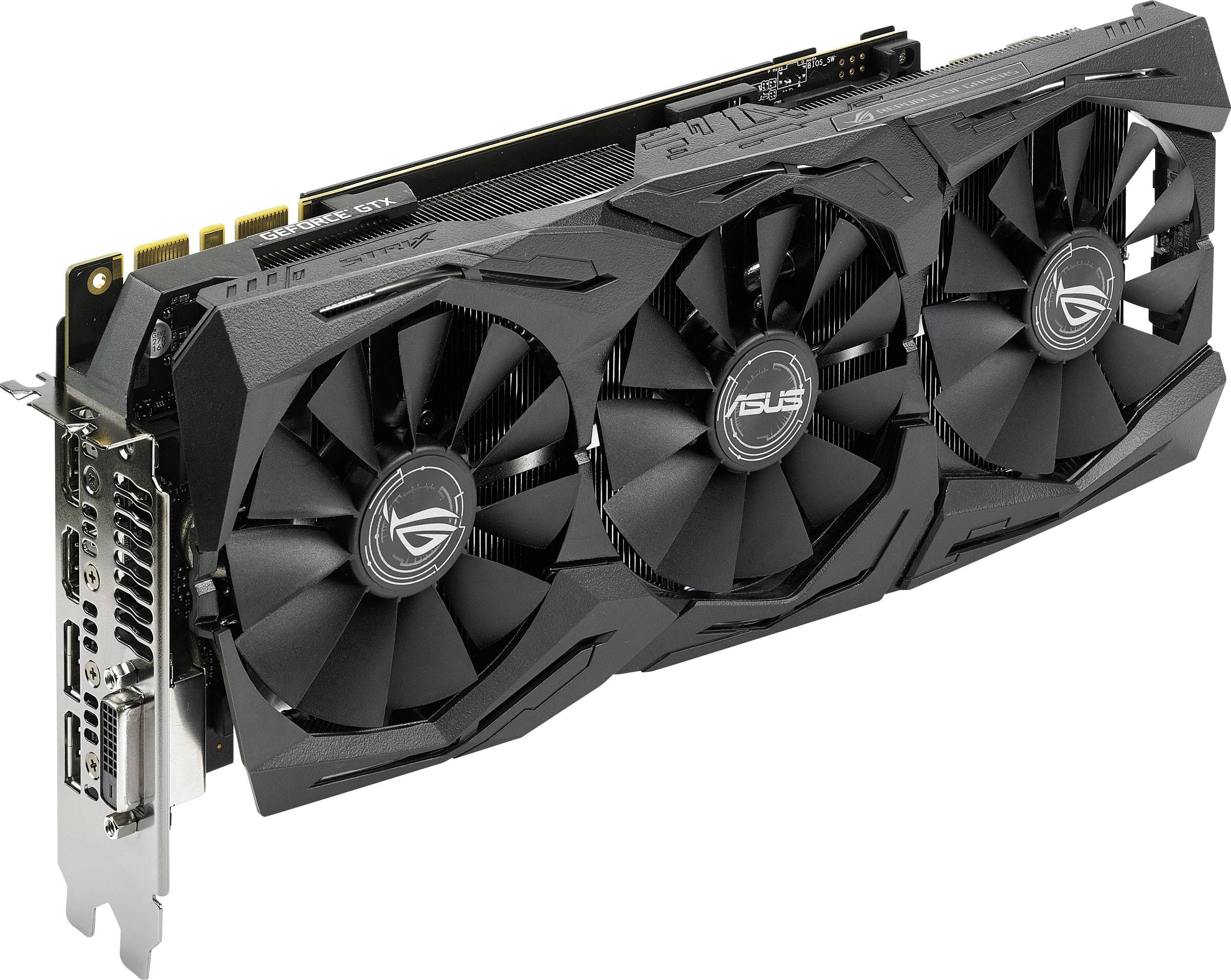 Asus Grafikkarte Nvidia GeForce GTX1080 Ti Strix Overclocked 11 GB GDDR5X-RAM PCIe x16 HDMI®, DVI, DisplayPort Übertakte-4