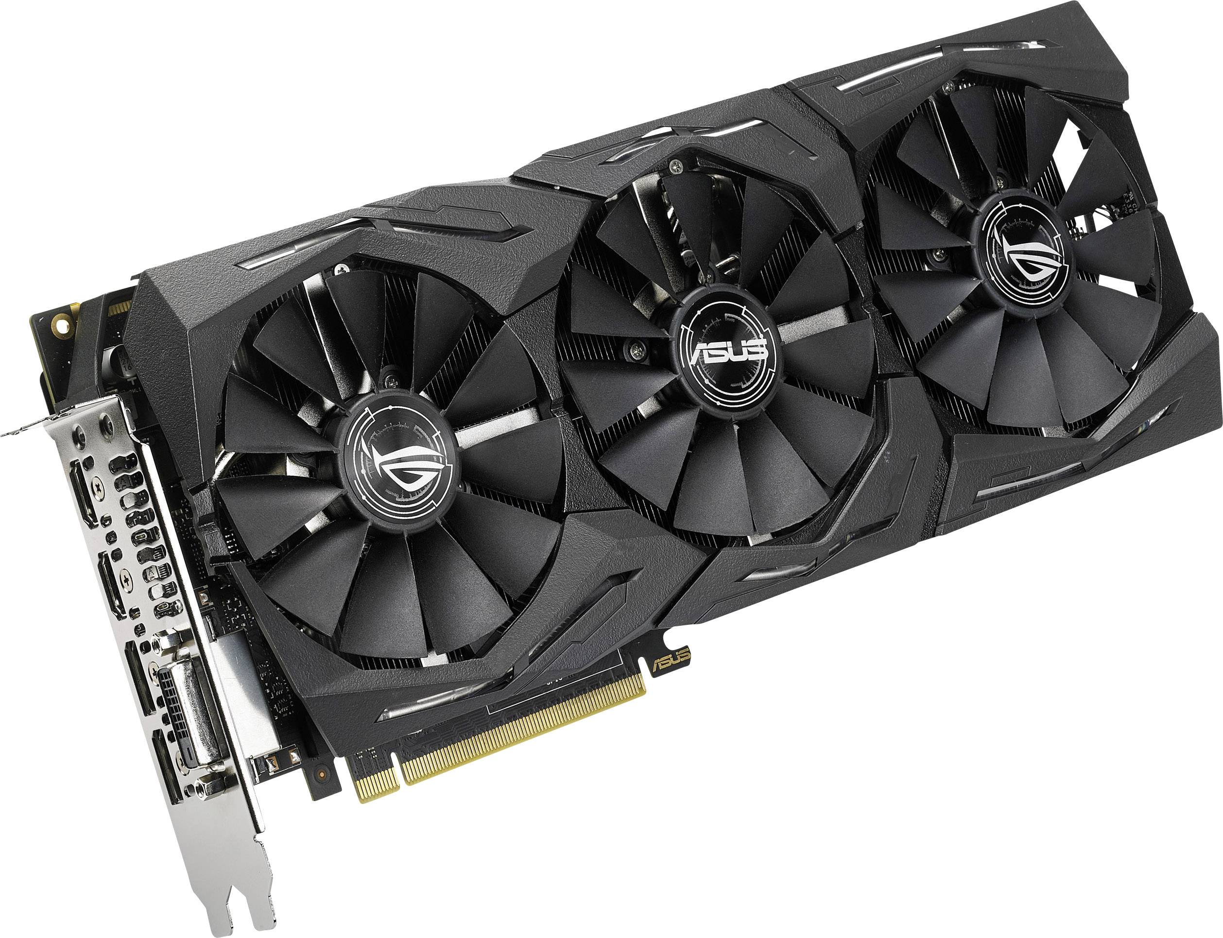 Asus Grafikkarte Nvidia GeForce GTX1080 Ti Strix Overclocked 11 GB GDDR5X-RAM PCIe x16 HDMI®, DVI, DisplayPort Übertakte-5