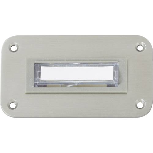 Heidemann 70142 Klingelplatte mit Namensschild 1fach Edelstahl 24 V/1 A