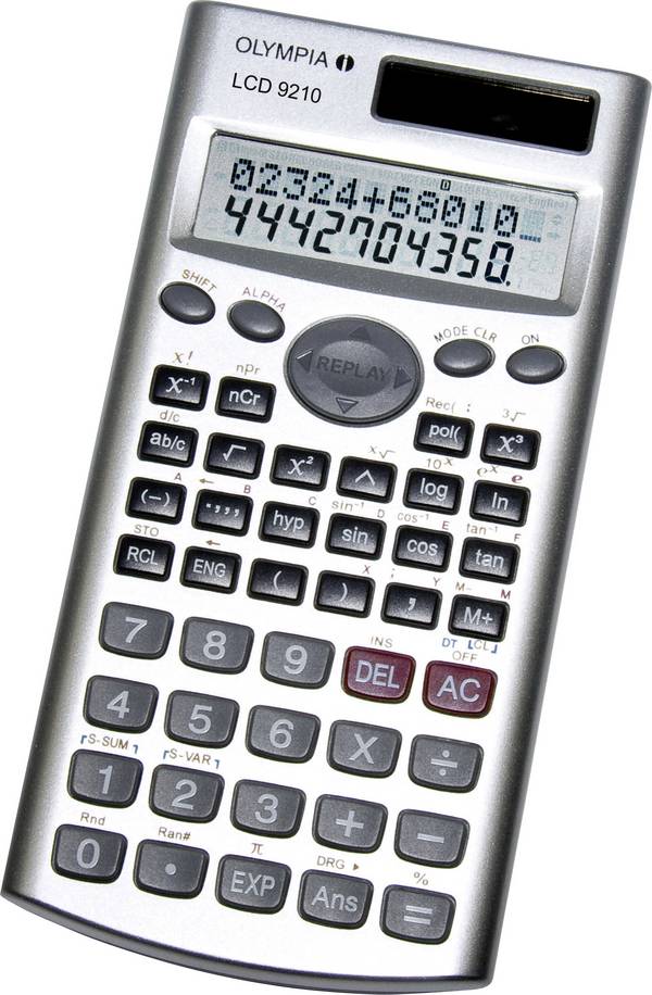 Olympia LCD 9210 Schulrechner Silber Display (Stellen): 12 batteriebetrieben (B x H x T) 84 x 18 x 162 mm