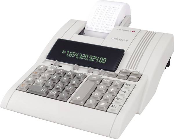 Olympia CPD 3212S  Druckender Tischrechner Beige Display (Stellen): 12 netzbetrieben (L x B x H) 310 x 210 x 68 mm