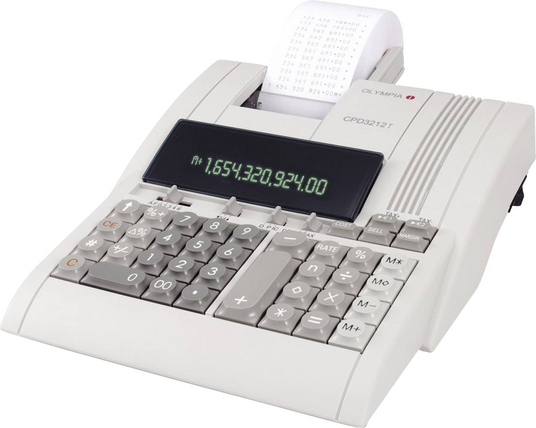 Olympia CPD 3212 T, Desktop, Druckrechner, 12 Ziffern, 1 Zeilen-0
