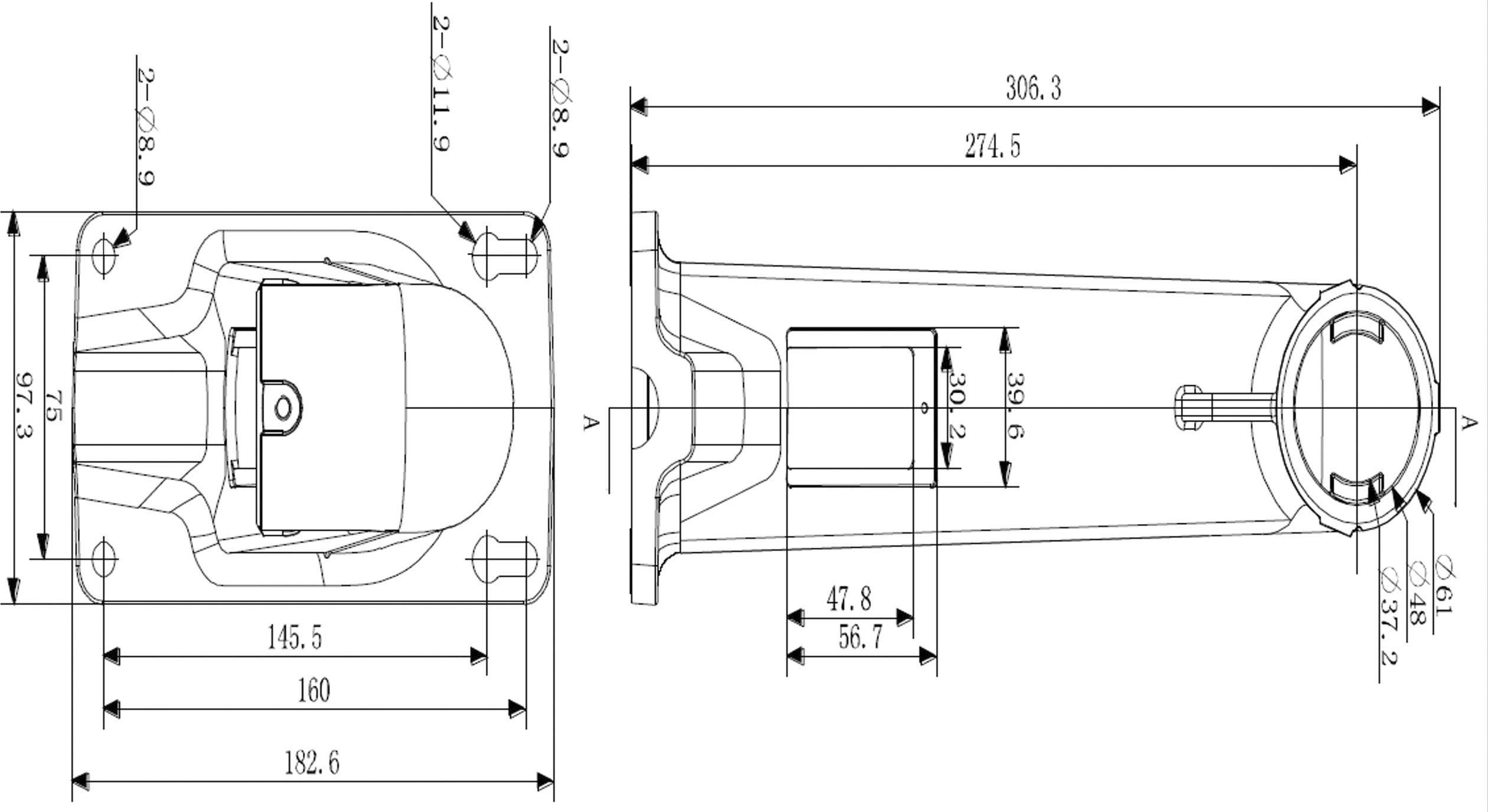 HiWatch DS-1602ZJ Wandhalterung Weiß-1