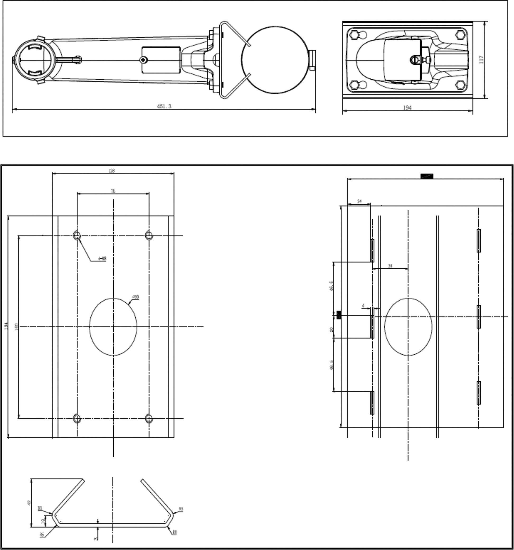 Hikvision DS-1602ZJ-corner - Kamera Kegelhalterung-2