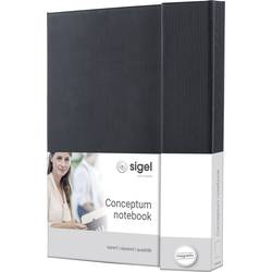 Image of Sigel CONCEPTUM® CO161 Notizbuch kariert Schwarz Anzahl der Blätter: 97 DIN A5