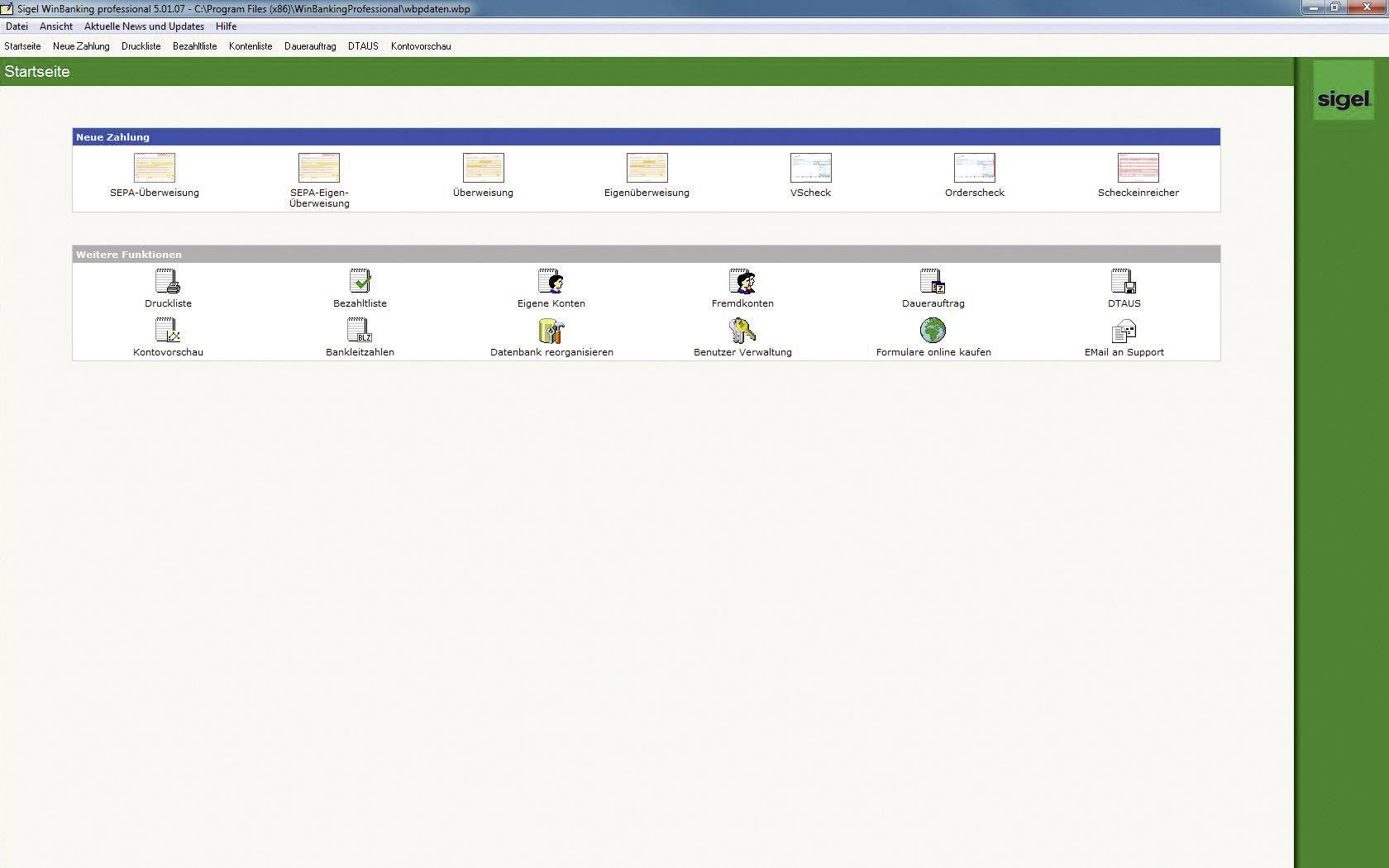Sigel Software WinBanking Professional DIN A4 Anzahl der Blätter: 60 SW235-3