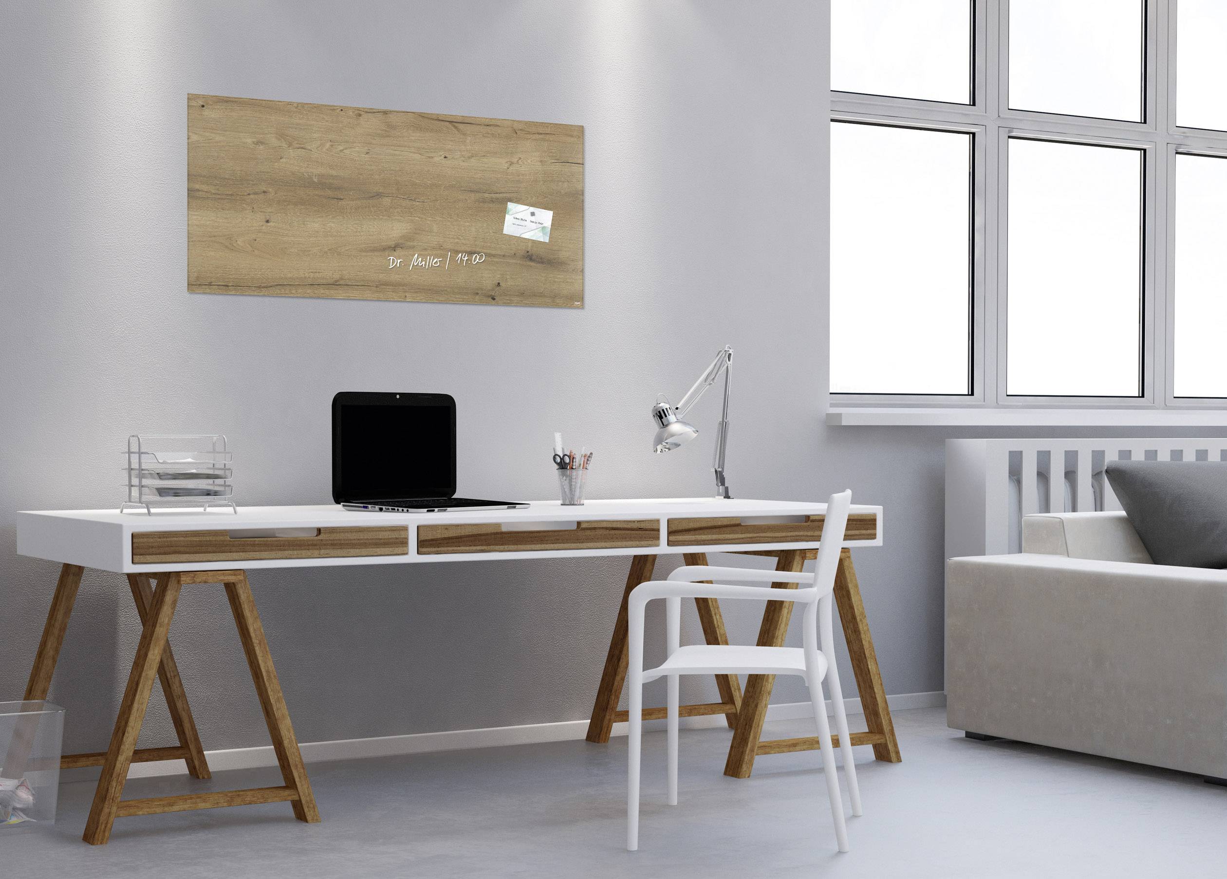 Magnetboard Artverum 910x460x15 Natural-Wood-5