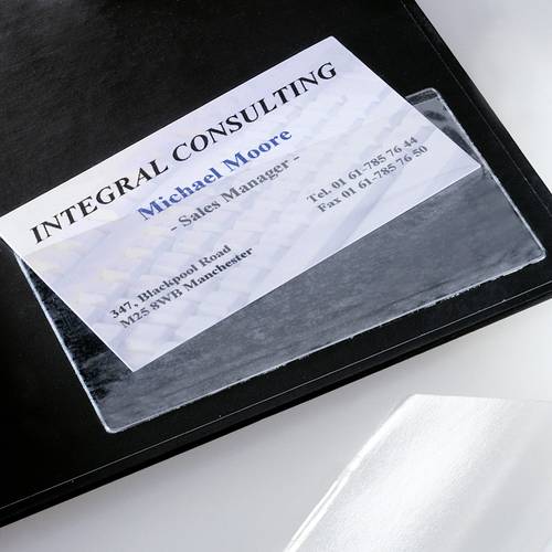 Sigel Visitenkarten-Tasche, selbstklebend VZ115 max. Anzahl der Karten:100 Karten 100 St.