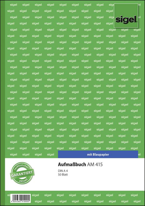 Sigel Aufmaßbuch »AM415«