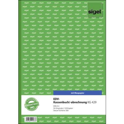 Sigel Kassenbuch KG429 DIN A4  Anzahl der Blätter: 50 selbstdurchschreibend: Nein