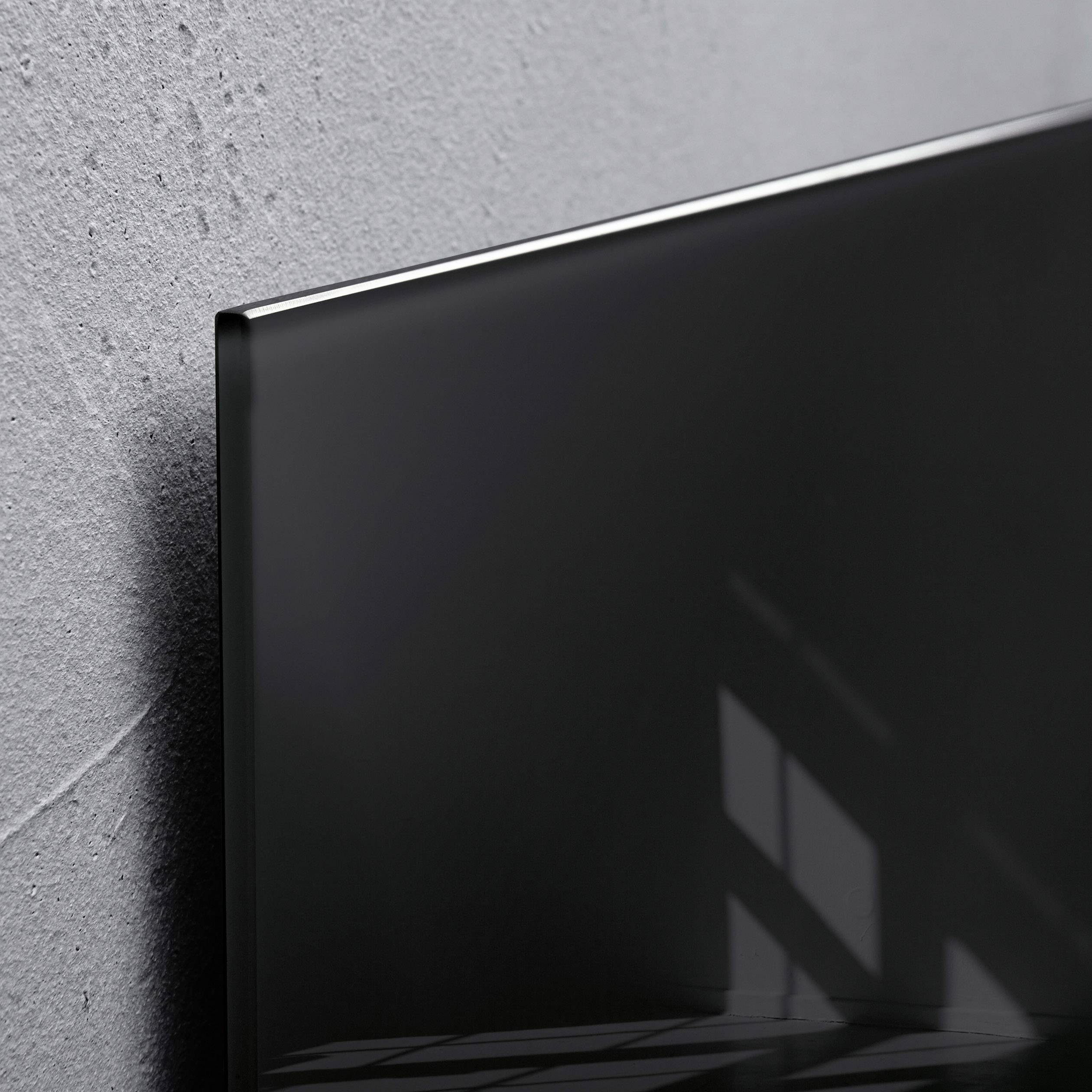 Sigel Glas-Magnetboard artverum® Schwarz (B x H x T) 780 x 480 x 15 mm GL130-1