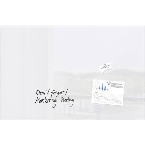 Sigel Glas-Magnettafel Artverum Super-Weiß (B x H) 100 cm x 65 cm GL141
