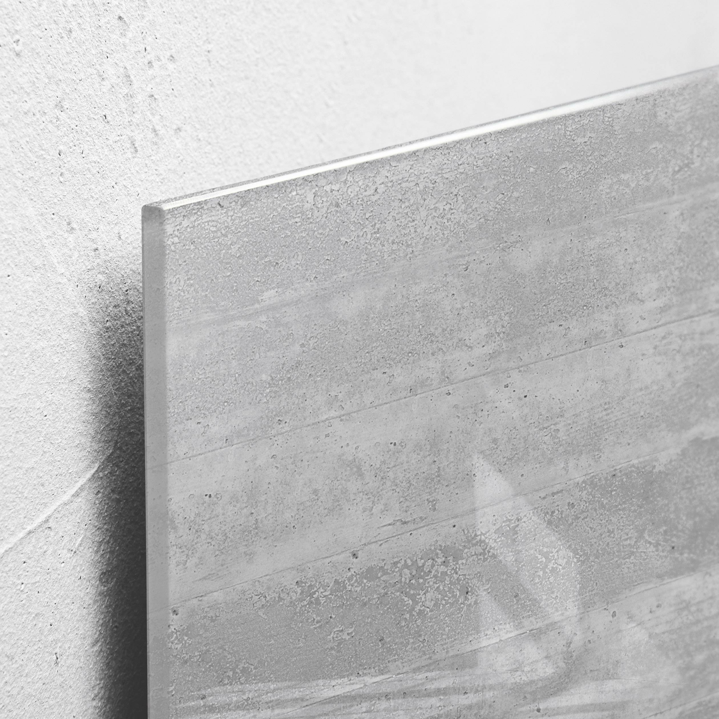 Sigel Glas-Magnetboard artverum® Beton-Optik (B x H x T) 910 x 460 x 15 mm GL148-2