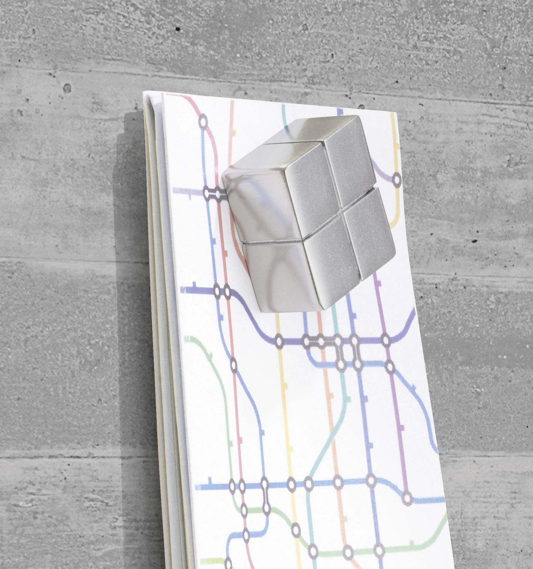 Sigel Glas-Magnetboard artverum® Beton-Optik (B x H x T) 910 x 460 x 15 mm GL148-9