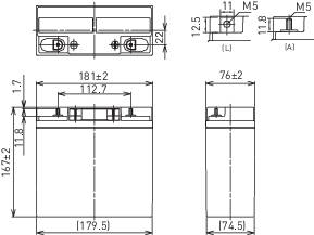 Panasonic Blei-Akku 12V 20Ah-2